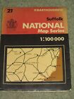 Bartholomews National map Series 1:100,000: Sheet 21 Suffolk - 1982