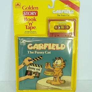 Garfield Story Book n Tape The Fussy Cat Kassette PB Golden Neu Nicht Perfekt - Bild 1 von 7