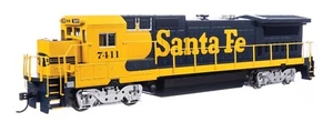 Walthers 9568 HO GE Dash 8-40B - Standard DC Santa Fe #7432 (blue, yellow) - Picture 1 of 1