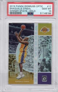 Shaquille O'Neal 2019-20 Panini Optic Winner Stays Silver Holo Prizm PSA 10 - Imagen 1 de 1