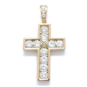 CARTIER B7003242 Aurora Cross 18K Pink Gold Pendant Top Charm Diamond /293020 - Bild 1 von 5