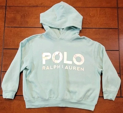 Polo Ralph Lauren Youth Girl’s Hoodie Light Green/Mint  Size Medium 8-10 - Image 1 of 4