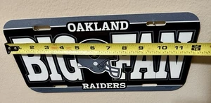Oakland Raiders Big Fan Shield Nummernschild 12” B x 6,5” H - Bild 1 von 5