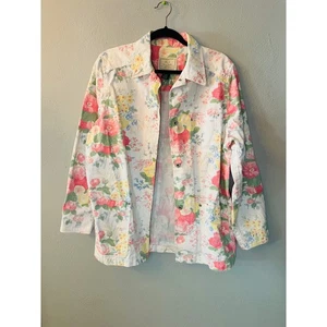 Giacca Ralph Lauren RLL Traditional Rose Series stampa floreale bottoni grande - Foto 1 di 5