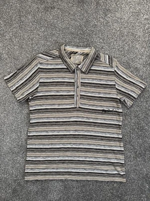 Mens Rip Curl Polo shirt Surf Stripe Vintage Large - Image 1 of 4