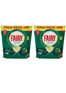 180 Tabletten Geschirrspüler Fairy Original Platinum Zitrone Waschmittel in Kapseln - Bild 1 von 2