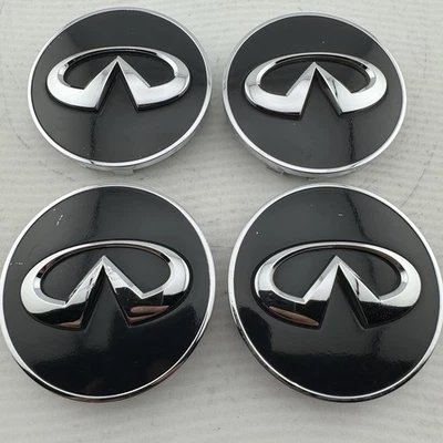 SET OF 4 INFINITI Q60 Q70 QX50 QX60 QX70 FX M35 CENTER CAPS 2009-20 40343-1CA4A - Image 1 of 4
