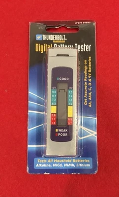 Ditital Battery Tester all sizes, all types. In Pkg. Unused - Image 1 of 4
