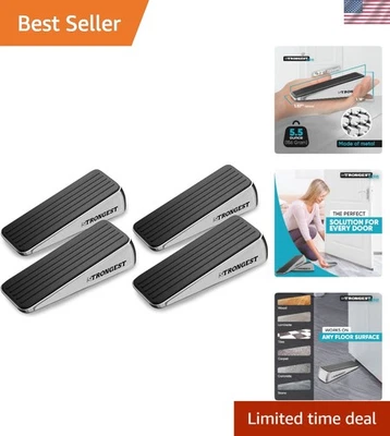 Cuña de tapón de puerta antideslizante - Protección de alta resistencia para madera, azulejos y alfombras Foto 1 de 4