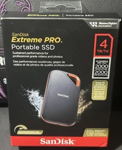 SanDisk Extreme PRO V2 4TB USB-C Przenośny zewnętrzny dysk SSD - Zdjęcie 1 z 6
