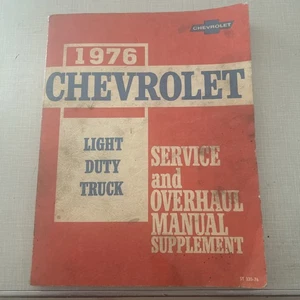 1976 Chevrolet Light Duty Truck Service and Overhaul Manual Supplement - Bild 1 von 6
