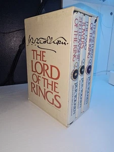 RARE LORD OF THE RINGS Box Set Books Houghton 1978 Second Edition J.R.R. TOLKIEN - Picture 1 of 6