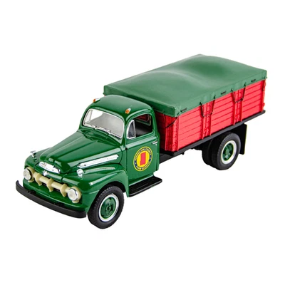 Camión agrícola modelo fundido a presión First Gear Vermilion 1951 Ford F-6 caja de granos escala 1:34 Foto 1 de 4