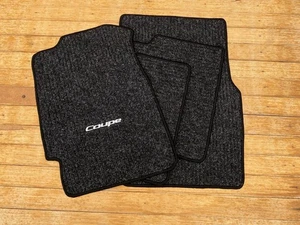 For Civic eg6 coupe floor mats carpet ribbed black set 1992-95 - Picture 1 of 6