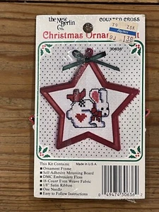 The New Berlin 30636 Bunny Counted Cross Stitch Kit Christmas Ornament Tree NEW - Picture 1 of 4