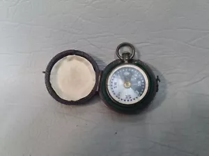 Antique Pivot Pocket Compass W Singers Patent Design With Manual Transit Lock - Picture 1 of 12