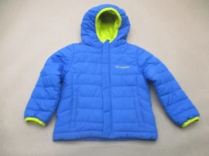Columbia Size 4T Boys Blue Full Zip Hood Pocket Lightweight Insulated Jacket 866 - Picture 1 of 8