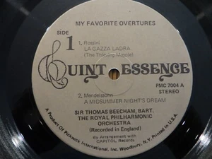 Royal Philharmonic – My Favorite Overtures - 1977 - LP VG+ RECORD ONLY-NO COVER - Picture 1 of 3