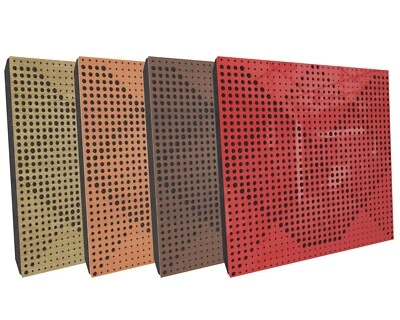 UA-ACOUSTICS (2 Pack) 50*50*5cm Absorption-Diffuse Acoustic Panel "Wilds", (laminated wood)