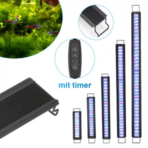 Iluminación LED Acuario Acuario 30-130cm con Temporizador Lámpara de Colocación Espectro Completo - Imagen 1 de 19