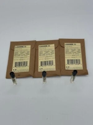 Le Labo Lavande 31 Eau De Parfum 0.025oz Splash Muestra Lote 3 Piezas Foto 1 de 4