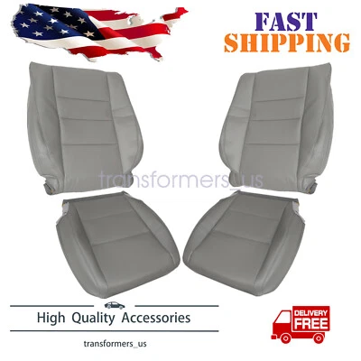 For 2008 2009 2012 Honda Accord Driver & Passenger Bottom Top Leather Seat Cover - Image 1 of 4