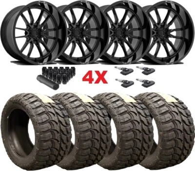 20 FUEL CLASH 6 WHEELS RIMS TIRES 33 12.50 20 F-150 F150 MT MUD PACKAGE Foto 1 de 4