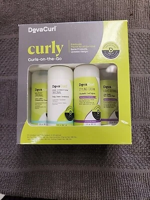 DevaCurl Curly 4 Sample Size Shampoo Conditioner & 2 Stylers 3fl oz ea - Image 1 of 4