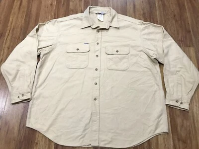 PARA HOMBRES 2XL - Camisa de Franela de Colección Carhartt SU2064 Resistente Exterior 2 Bolsillos Hecha en EE. UU. Foto 1 de 4