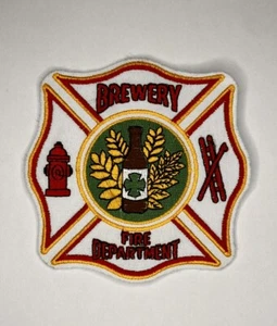 Brewery Beer Fire Department Firefighter Paramedic Novelty Patch - Picture 1 of 2
