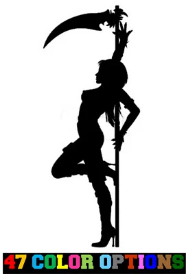 Adesivo de vinil adesivo de carro caminhão laptop - Pinup adulto para lama foice sexy meninas - Imagem 1 de 4