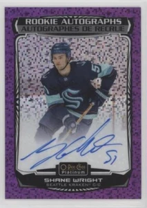 2022-23 O-PEE-CHEE PLATINUM OPCP RC VIOLET PIXELS AUTO SHANE WRIGHT /99 KRAKEN - Bild 1 von 2