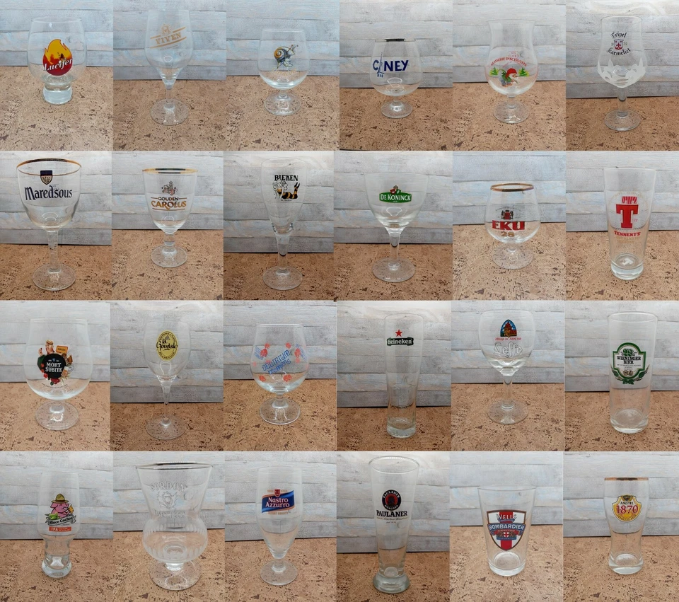 BICCHIERI CALICI BOCCALI DA BIRRA LA GOUDALE DELIRIUM TREMENS HEINEKEN CHOUFFE - Immagine 1 di 1