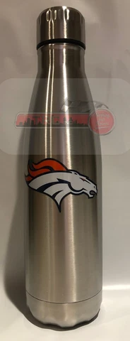Denver Broncos NFL 17oz Team Logo Stainless Steel Water Bottle FREE SHIP!! Cover