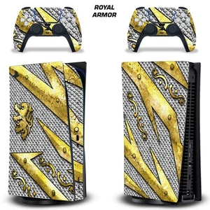Skin Decal For PS5 Playstation 5 DIGITAL Console + Controller Stickers RYLARM GS - Picture 1 of 3