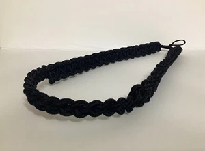 Military Parade Dress Uniform Black Braid Shoulder Cord - Picture 1 of 5