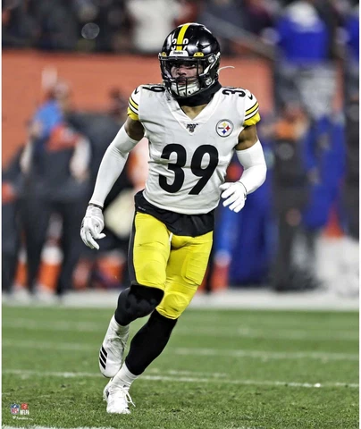Minkah Fitzpatrick Pittsburgh Steelers Unsigned Action 20x24 Photo Cover