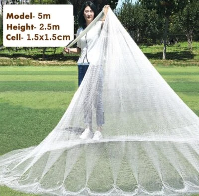 ATARRAYAS DE PESCAR en MAR Rios Y Lagos con Bolsa, красный DE НЕЙЛОН Lansado a Mano - Изображение 1 из 4