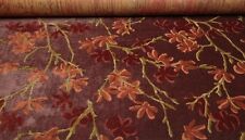 DONGHIA TRYST RENDEZVOUS RED HIGH END LINEN VELVET MULTIPURPOSE FABRIC BY THE YD