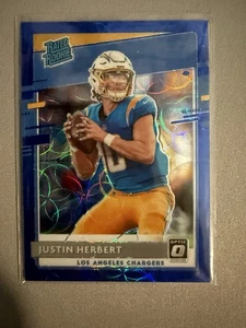 2020 Panini Donruss Optic - Rated Rookies Justin Herbert #153 Blue Scope... - Picture 1 of 2