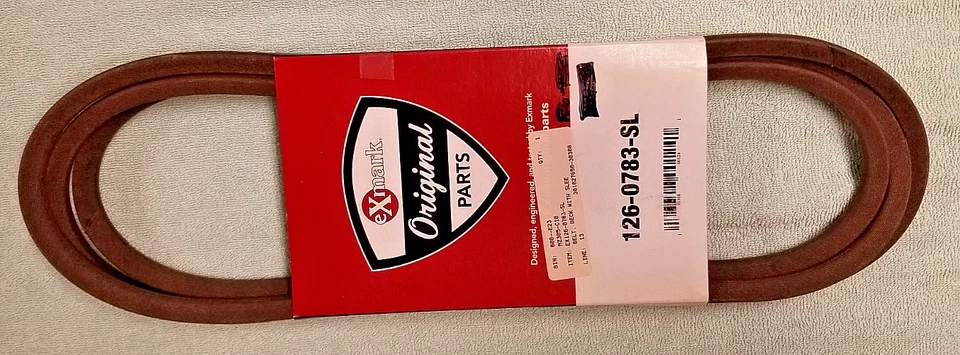 BELT, EXMARK 126-0783-SL  NEW OEM GENUINE - Image 1 of 1