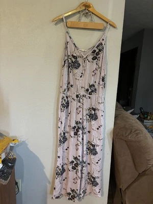 Mono Floral American Eagle Talla XL Blanco Rosa Floral Femenino Verano Primavera Foto 1 de 4