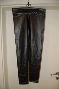 Leggings schwarz Lederoptik in 3XL ungetragen, NEU - Bild 1 von 3