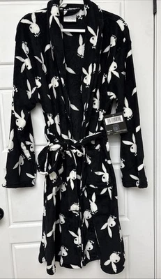 Playboy Bunny Polar Felpa Cinturón Bata Talla Única NUEVO Foto 1 de 4