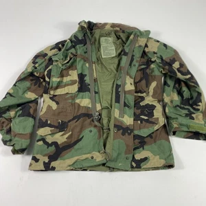 Vintage US Army M-65 Field Coat Jacke Herren Medium Regular Woodland Camo 80s - Bild 1 von 17