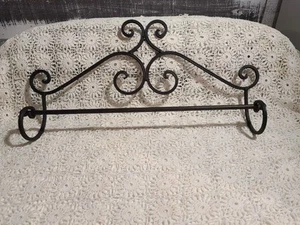 Wrought Iron Towel Wall Shelf - Picture 1 of 3