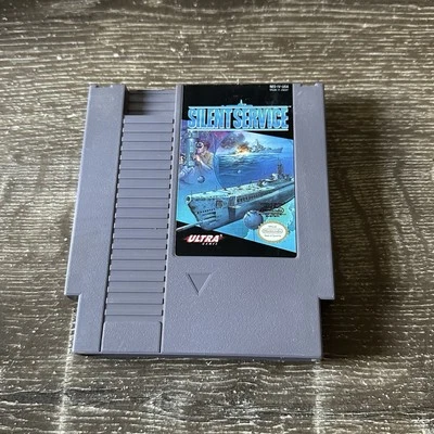 SILENT SERVICE - NINTENDO ENTERTAINMENT SYSTEM NES NTSC US GAME - Image 1 of 2