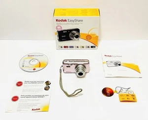 Kodak EasyShare V803 8.0 MP Zoom Digital Camera Pink Rose NOT WORKING FOR PARTS - Picture 1 of 10