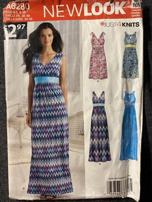 Maxi Dress Women’s Sewing Pattern Size 8-20 New Look 6280 - Image 1 of 4