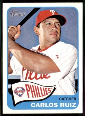 2014 Topps Heritage #16 Carlos Ruiz Philadelphia Phillies - Image 1 of 2